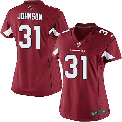 Women's Limited David Johnson Nike Jersey Red Home - #31 NFL Arizona Cardinals